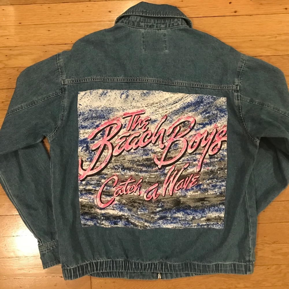 Vintage Beach Boys Denim Jacket Custom tour